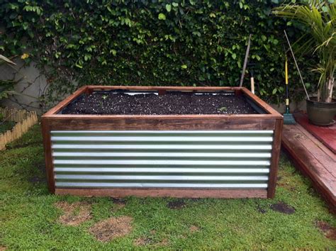 galvanized metal planter box